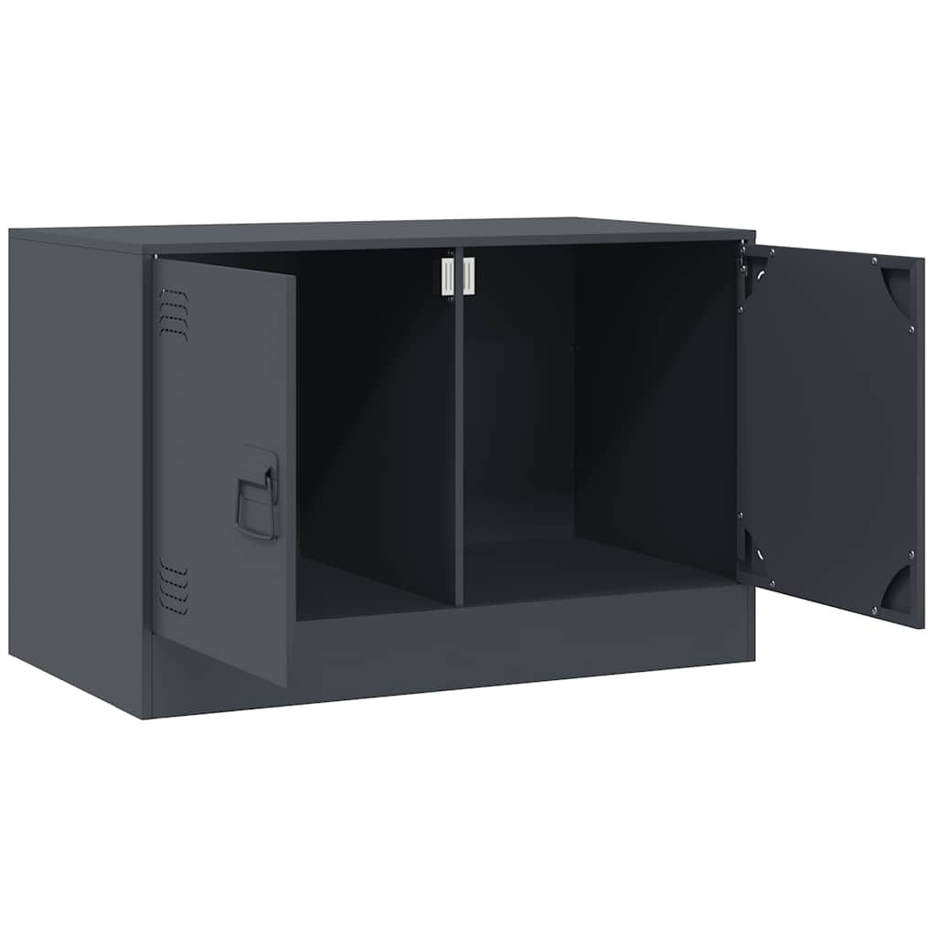 Meubles TV 2 pcs anthracite 67x39x44 cm acier