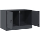 Meubles TV 2 pcs anthracite 67x39x44 cm acier