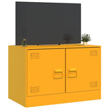 Meuble TV jaune moutarde 67x39x44 cm acier