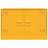 Meuble TV jaune moutarde 67x39x44 cm acier