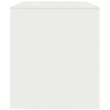 Meubles TV 2 pcs blanc 67x39x44 cm acier