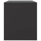 Meuble TV noir 99x39x44 cm acier