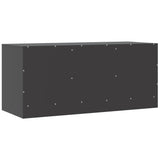 Meuble TV noir 99x39x44 cm acier