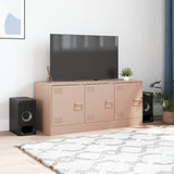 Meuble TV rose 99x39x44 cm acier