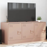 Meuble TV rose 99x39x44 cm acier