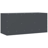 Meuble TV anthracite 99x39x44 cm acier