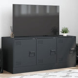 Meuble TV anthracite 99x39x44 cm acier