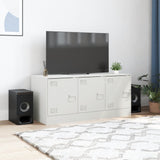 Meuble TV blanc 99x39x44 cm acier