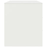 Meuble TV blanc 99x39x44 cm acier