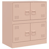 Pink sideboard 67x39x73 cm steel