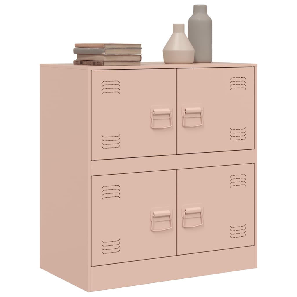 Rosa Sideboard 67x39x73 cm aus Stahl