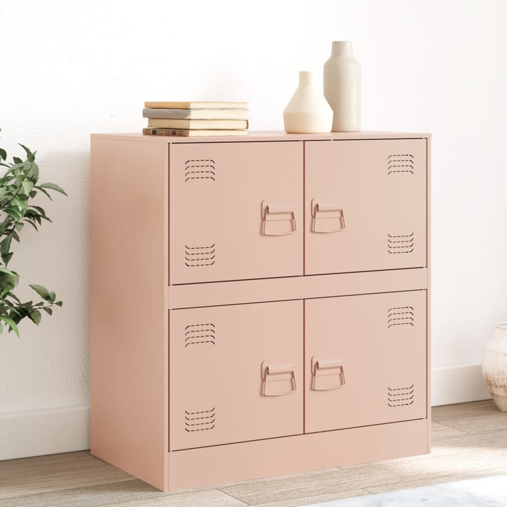 Pink sideboard 67x39x73 cm steel