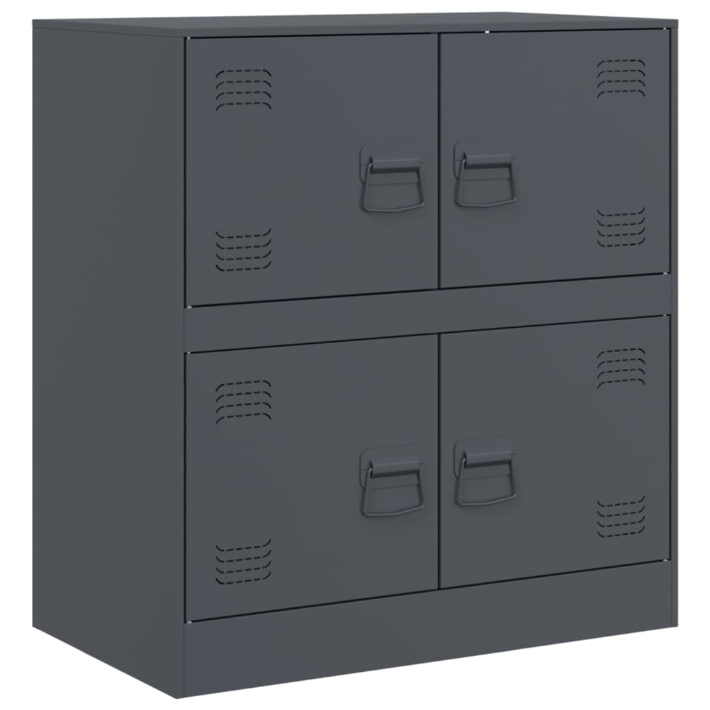 Buffet anthracite 67x39x73 cm acier