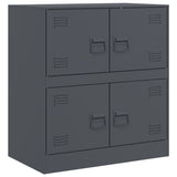 Buffet anthracite 67x39x73 cm acier