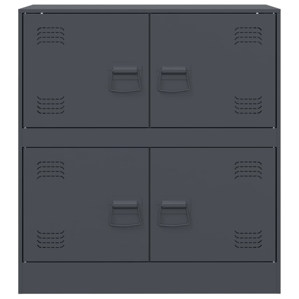 Buffet anthracite 67x39x73 cm acier