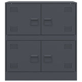 Buffet anthracite 67x39x73 cm acier