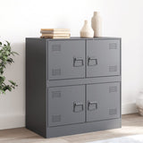 Buffet anthracite 67x39x73 cm acier