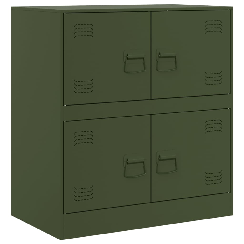 Buffet vert olive 67x39x73 cm acier