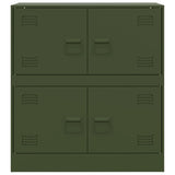 Olive green sideboard 67x39x73 cm steel