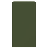 Olive green sideboard 67x39x73 cm steel