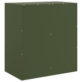 Olive green sideboard 67x39x73 cm steel