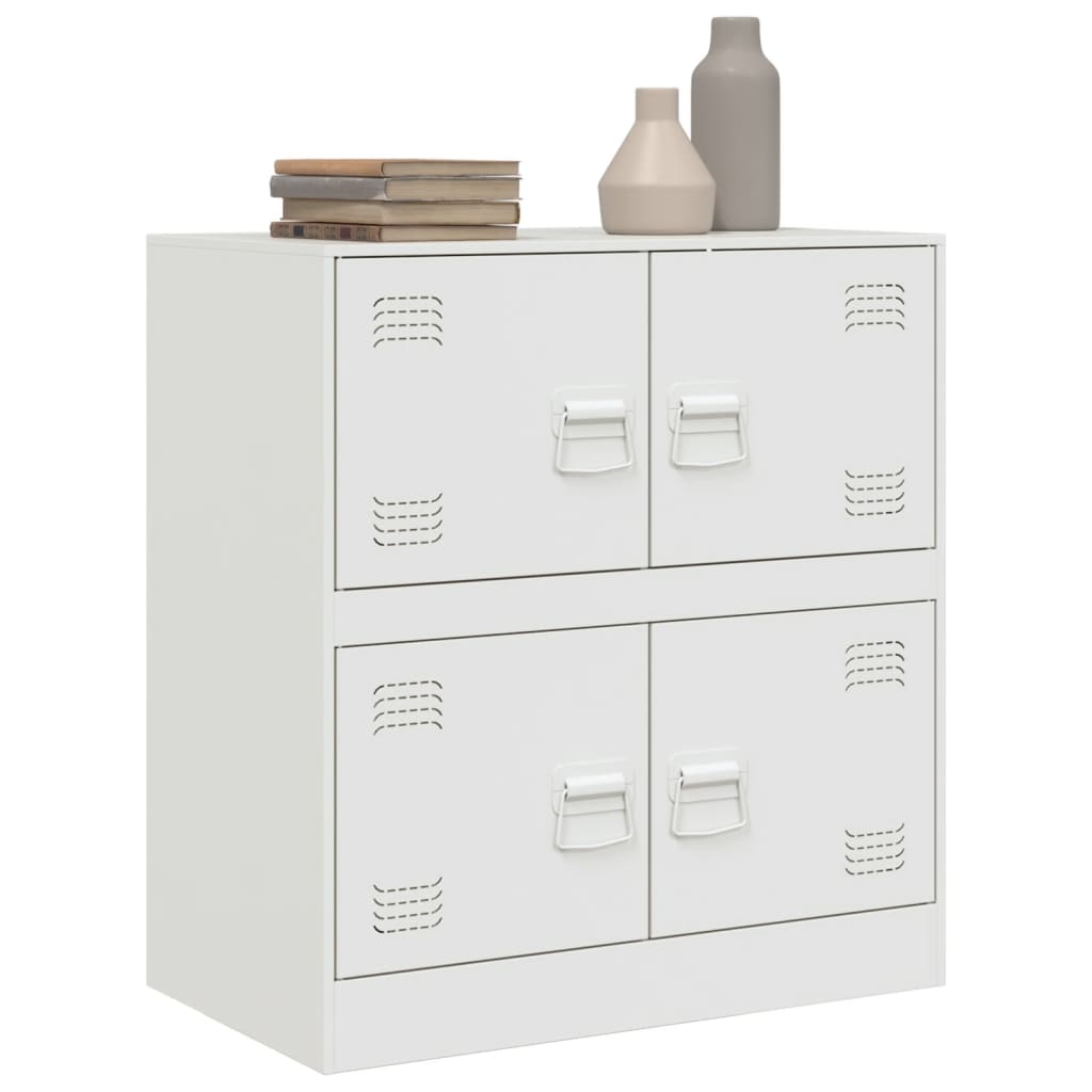 Buffet blanc 67x39x73 cm acier