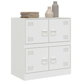 Buffet blanc 67x39x73 cm acier