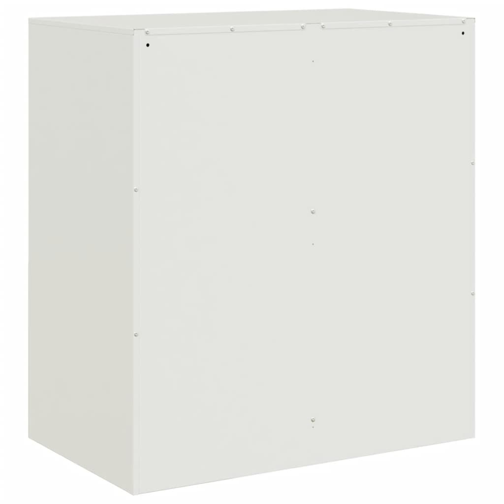 Buffet blanc 67x39x73 cm acier