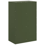 Buffet vert olive 67x39x107 cm acier