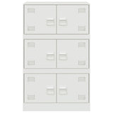 Buffet blanc 67x39x107 cm acier