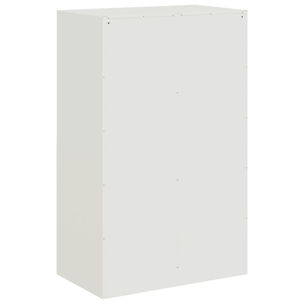 Buffet blanc 67x39x107 cm acier