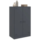 Buffet anthracite 67x39x107 cm acier