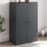 Buffet anthracite 67x39x107 cm acier