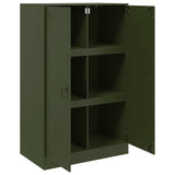 Buffet vert olive 67x39x107 cm acier