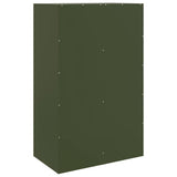 Buffet vert olive 67x39x107 cm acier