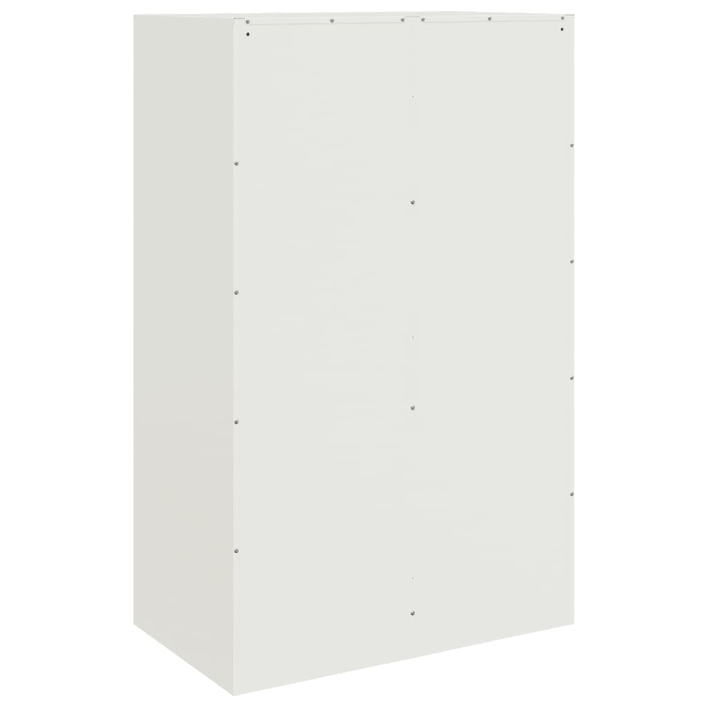 Buffet blanc 67x39x107 cm acier