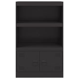 Schwarzes Sideboard 67x39x107 cm aus Stahl