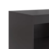 Schwarzes Sideboard 67x39x107 cm aus Stahl