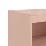 Buffet rose 67x39x107 cm acier