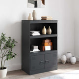 Buffet anthracite 67x39x107 cm acier