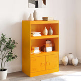 Buffet jaune moutarde 67x39x107 cm acier