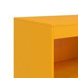 Buffet jaune moutarde 67x39x107 cm acier