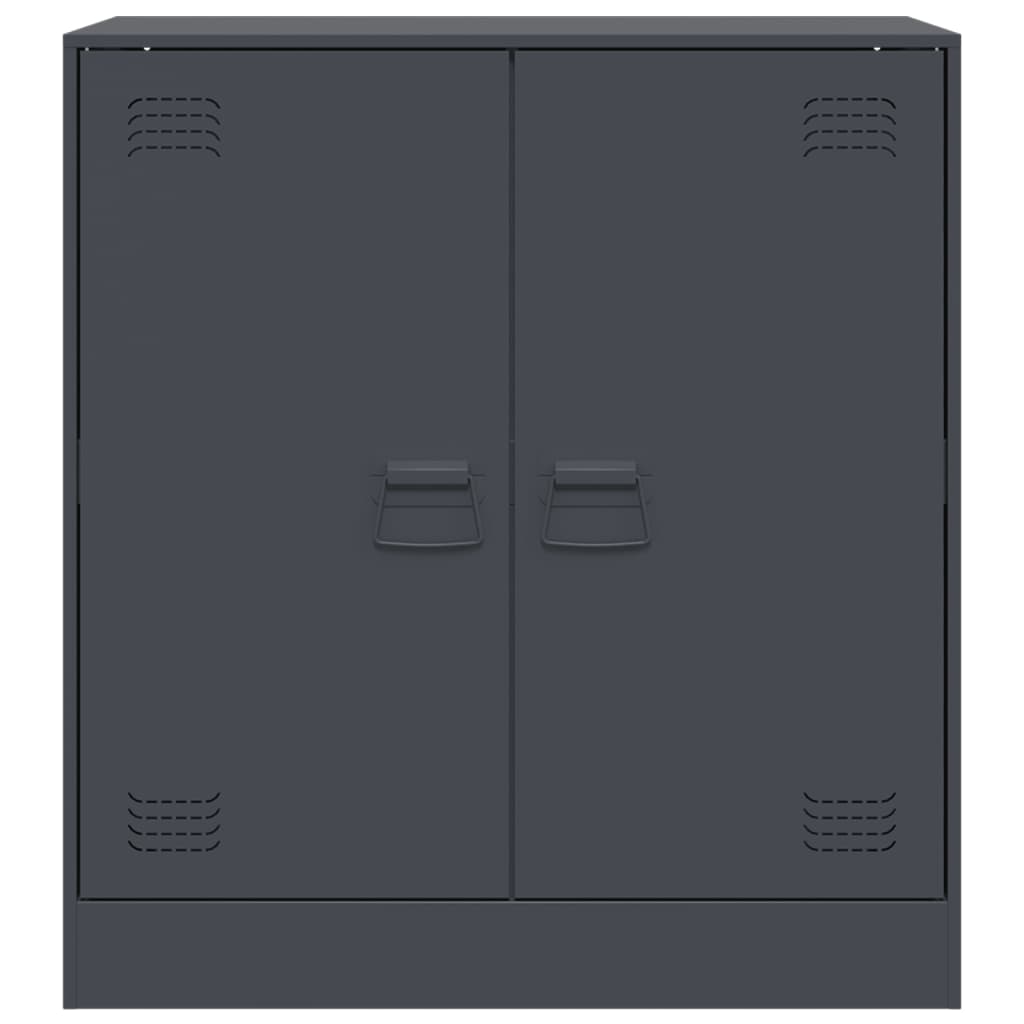 Buffet anthracite 67x39x73 cm acier