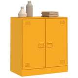 Buffet jaune moutarde 67x39x73 cm acier