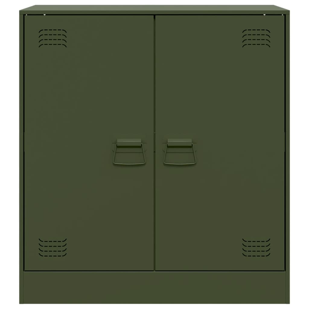 Buffet vert olive 67x39x73 cm acier