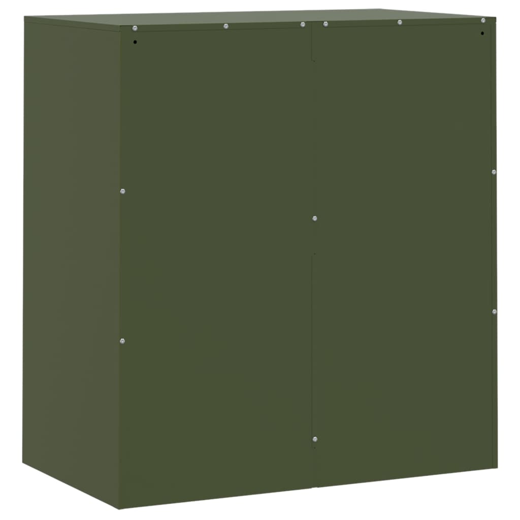 Buffet vert olive 67x39x73 cm acier