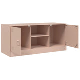 Meuble TV rose 99x39x44 cm acier