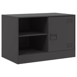 Meubles TV 2 pcs noir 67x39x44 cm acier