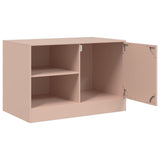 Meubles TV 2 pcs rose 67x39x44 cm acier