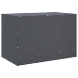 Meuble TV anthracite 67x39x44 cm acier